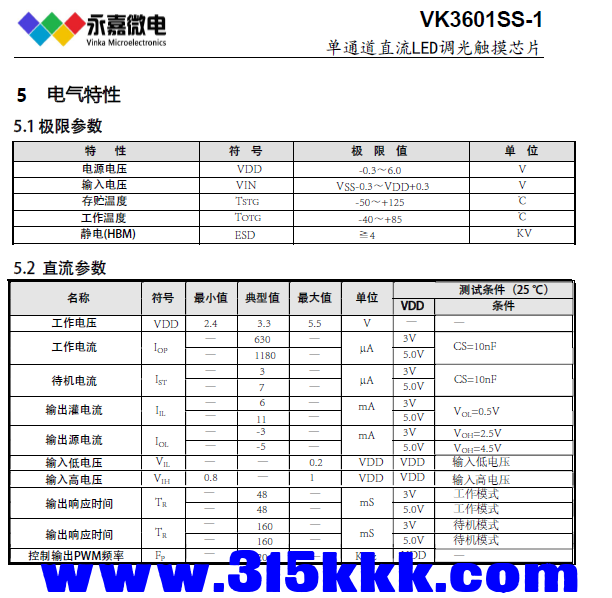 VK3601SS电气特性.png